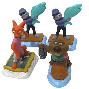 Zootopia 2 McDonalds Kids‎ Happy Meal Toy Lot of 4 Judy Hopps Nick Wilde Nibbles